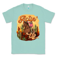 Seafoam cowgirl actin up Classic Tee - texasbilliewilder
