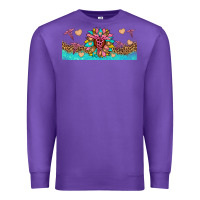 Purple nurse sunflower libbey glass Premium Sweatshirt - HRA Design Shop