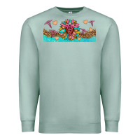 Seafoam nurse sunflower libbey glass Premium Sweatshirt - HRA Design Shop