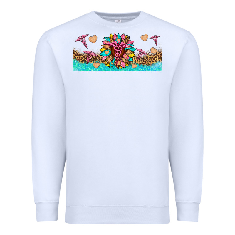 Nurse Sunflower Libbey Glass Premium Sweatshirt by HRA Design Shop | Teevron
