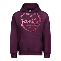 Mauve Wine family Urban Hoodie - MaliasSmallBusiness