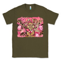Army Green pink camouflage bunny background Classic Tee - BarkalooDesign
