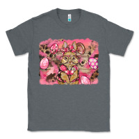 Charcoal Heather pink camouflage bunny background Classic Tee - BarkalooDesign