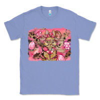 Colony Blue pink camouflage bunny background Classic Tee - BarkalooDesign