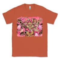Copper pink camouflage bunny background Classic Tee - BarkalooDesign
