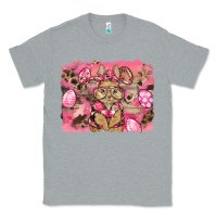 Heather Grey pink camouflage bunny background Classic Tee - BarkalooDesign