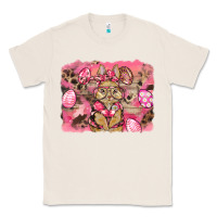 Natural pink camouflage bunny background Classic Tee - BarkalooDesign