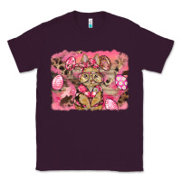 Plum pink camouflage bunny background Classic Tee - BarkalooDesign