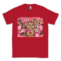Red pink camouflage bunny background Classic Tee - BarkalooDesign
