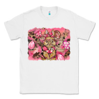 White pink camouflage bunny background Classic Tee - BarkalooDesign