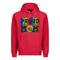 Cardinal proud mom with sunflower Premium Hoodie - AdoDesignShop