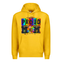 Lemon proud mom with sunflower Premium Hoodie - AdoDesignShop