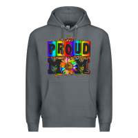Rock proud mom with sunflower Premium Hoodie - AdoDesignShop