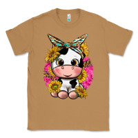 Toasted Coconut cut cow with sunflower and leopard  pink Classic Tee - texasbilliewilder