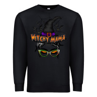Black withcy mama Premium Sweatshirt - RacoonDesign