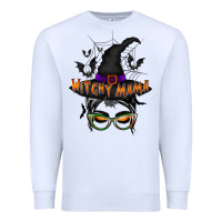 White withcy mama Premium Sweatshirt - RacoonDesign