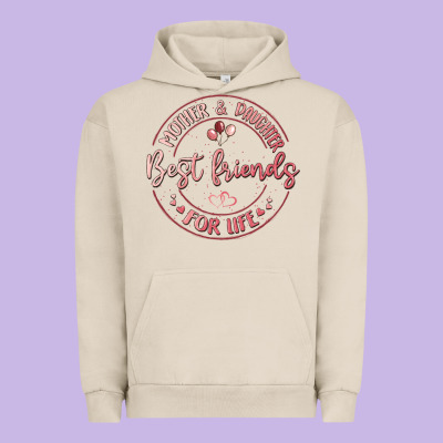 Mother And Daughter Best Friends For Life Urban Hoodie Designed By Maliassmallbusiness