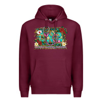 Burgundy certified nursing assistant cna nurse Premium Hoodie - BarkalooDesign