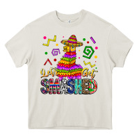 Cream Let's Get Smashed Heavy Core Tee - CowhideDigitalArt
