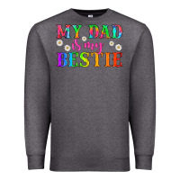 Charcoal Heather my dad is my bestie Premium Sweatshirt - HRA Design Shop