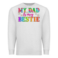 Oatmeal Heather my dad is my bestie Premium Sweatshirt - HRA Design Shop