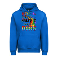 Cobalt we're all born naked the rest is drag Urban Hoodie - MaliasSmallBusiness
