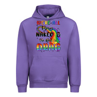 Tulip we're all born naked the rest is drag Urban Hoodie - MaliasSmallBusiness