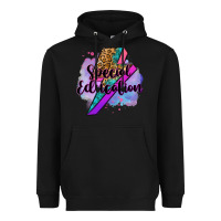 Black special eduation teacher lightning bolt Heavyweight Hoodie - Zillion Design Studio