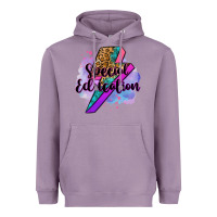 Lavender special eduation teacher lightning bolt Heavyweight Hoodie - Zillion Design Studio