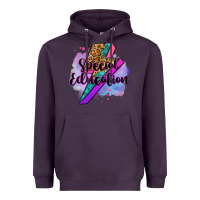 Plum special eduation teacher lightning bolt Heavyweight Hoodie - Zillion Design Studio