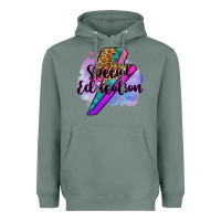 Special Eduation Teacher Lightning Bolt Heavyweight Hoodie | Teevron