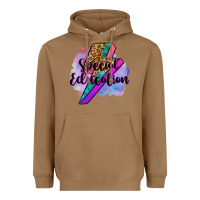 Toasted Coconut special eduation teacher lightning bolt Heavyweight Hoodie - Zillion Design Studio
