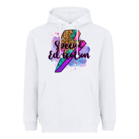 White special eduation teacher lightning bolt Heavyweight Hoodie - Zillion Design Studio