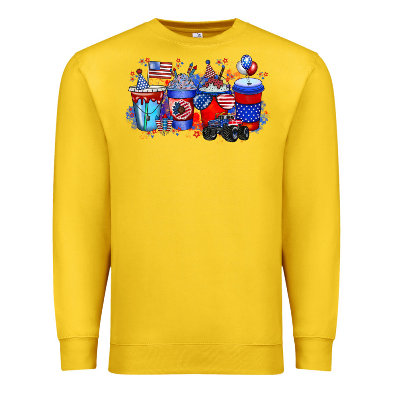 American Drink Premium Sweatshirt by RacoonDesign | Teevron