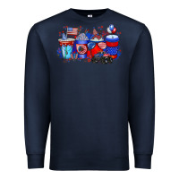 Navy american drink Premium Sweatshirt - RacoonDesign