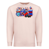 Pale Pink american drink Premium Sweatshirt - RacoonDesign