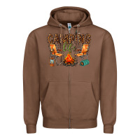 Chestnut camping life Zipper Hoodie - texasbilliewilder