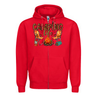 Red camping life Zipper Hoodie - texasbilliewilder