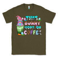 Army Green this bunny hops on coffee Classic Tee - Zillion Design Studio