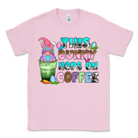 Bubblegum Pink this bunny hops on coffee Classic Tee - Zillion Design Studio