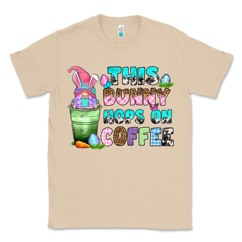 This Bunny Hops On Coffee Classic Tee by Zillion Design Studio | Teevron