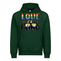 Forest Green love is blind Urban Hoodie - MaliasSmallBusiness