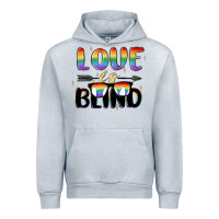 Heather Grey love is blind Urban Hoodie - MaliasSmallBusiness