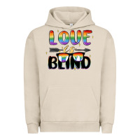 Pigment French Oak love is blind Urban Hoodie - MaliasSmallBusiness