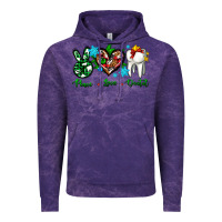 Cloud Purple peace love dental for Christmas Vintage Hoodie - AdoDesignShop