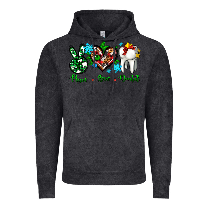 Peace Love Dental For Christmas Vintage Hoodie by AdoDesignShop | Teevron