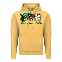 Vintage Mustard peace love dental for Christmas Vintage Hoodie - AdoDesignShop