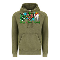Vintage Olive peace love dental for Christmas Vintage Hoodie - AdoDesignShop
