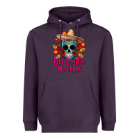 Plum dia de los muertos Heavyweight Hoodie - CTS Tumbler Store