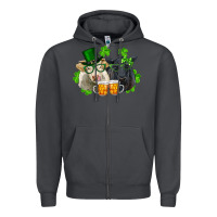 Smoke St. Patrick's Day Charolais And Black Angus Cows Zipper Hoodie - RanaPortraitStore